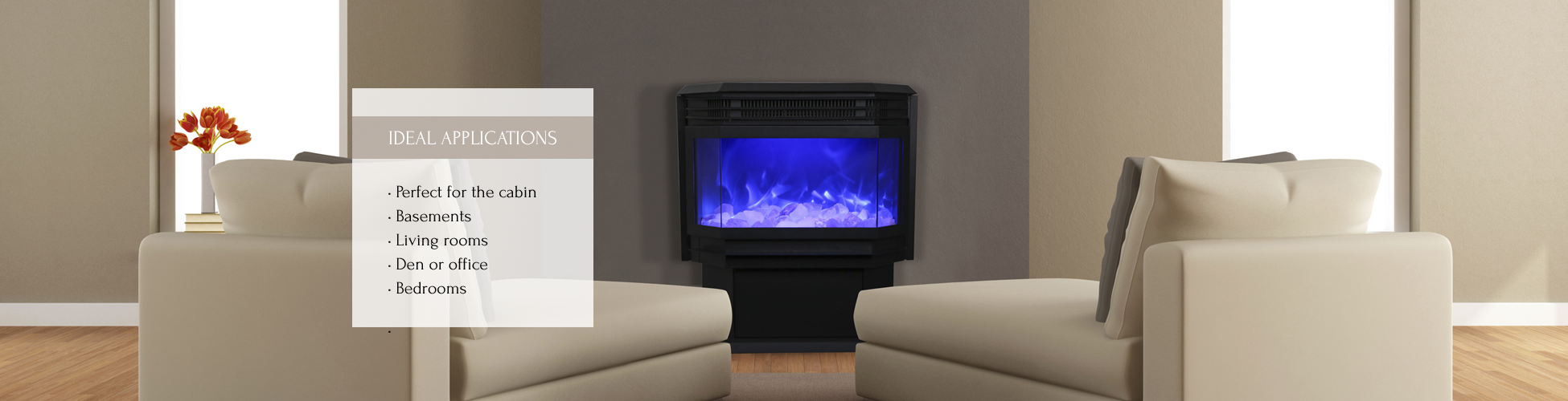 Sierra Flame Free Stand electric fireplace