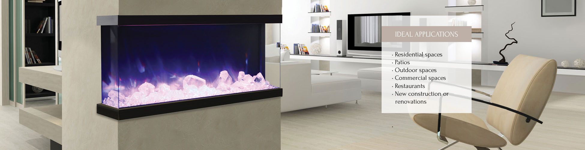 Amantii TRuView electric fireplace